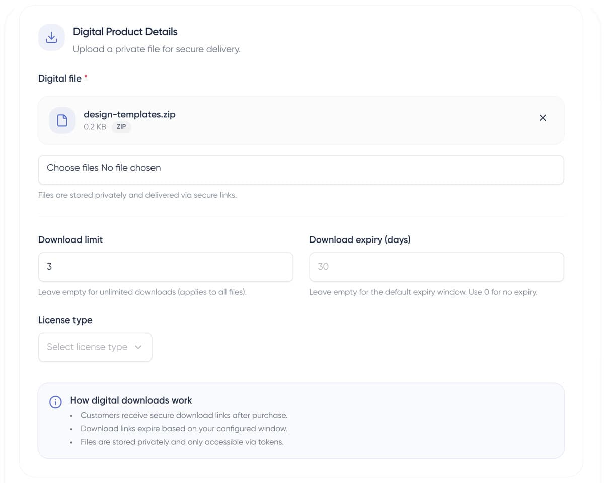 A real Shopstar digital product with secure file, download limit and expiry controls.